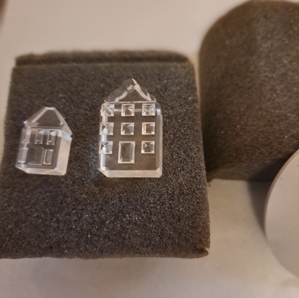 Swarovski City Houses 1 & 2 #747410000 In Box W COA Excellent!
